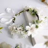 Fashionable Bohemian garland, pearl rhinestone, rattan hairband, bride's wedding headwear, fresh and beautiful accessories Specification image